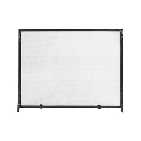 Minuteman Minuteman SA-4433 44" x 33" Plain Flat Fireplace Screen in Black - SA-4433
