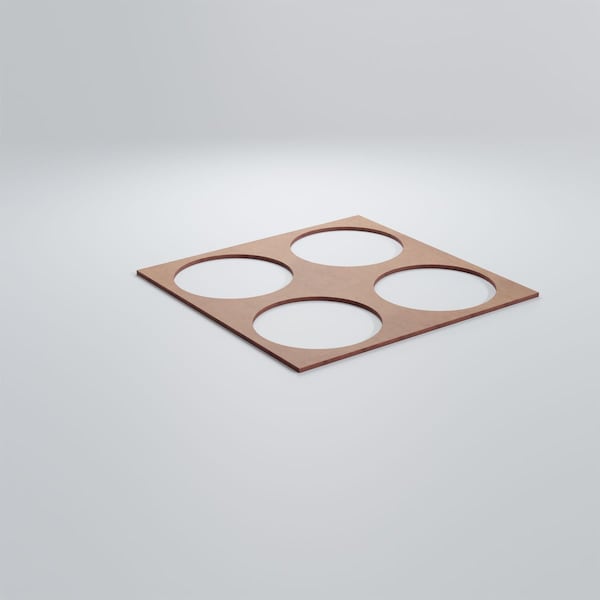 Ekena Millwork Large Wembley Decorative Fretwork Wood Wall Panels, Wood (Paint Grade), 23 3/8"W x 23 3/8"H x 3/8"T - WALW24X24X0375WEMMF