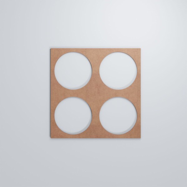 Ekena Millwork Large Wembley Decorative Fretwork Wood Wall Panels, Wood (Paint Grade), 23 3/8"W x 23 3/8"H x 3/8"T - WALW24X24X0375WEMMF