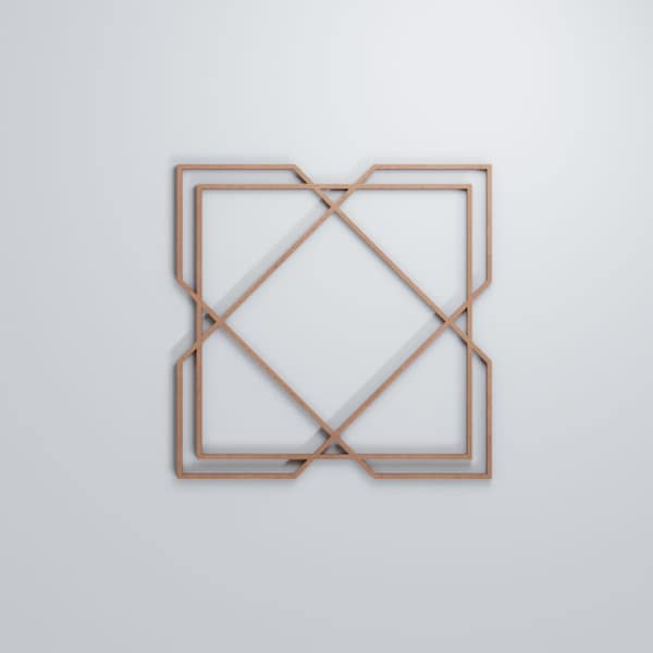 Ekena Millwork Medium Kiowa Decorative Fretwork Wood Wall Panels, Wood (Paint Grade), 15 3/8"W x 15 3/8"H x 3/8"T - WALW16X16X0375KWAMF