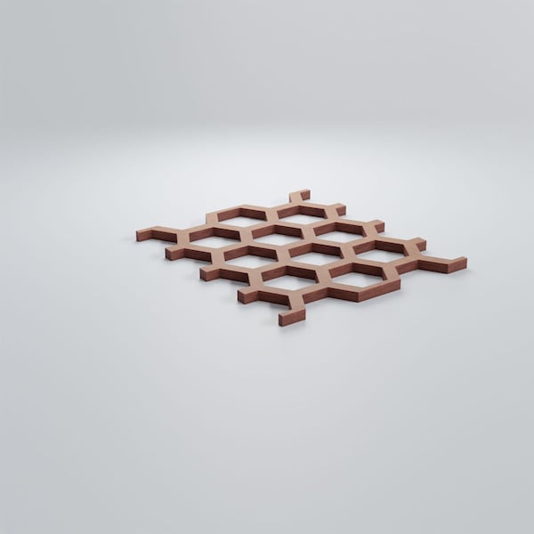 Ekena Millwork Extra Small Westmore Decorative Fretwork Wood Wall Panels, Wood, 4 7/8"W x 7 3/8"H x 3/8"T - WALW08X08X0375WSTMF
