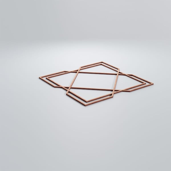 Ekena Millwork Large Kiowa Decorative Fretwork Wood Wall Panels, Cherry, 23 3/8"W x 23 3/8"H x 3/8"T - WALW24X24X0375KWACH