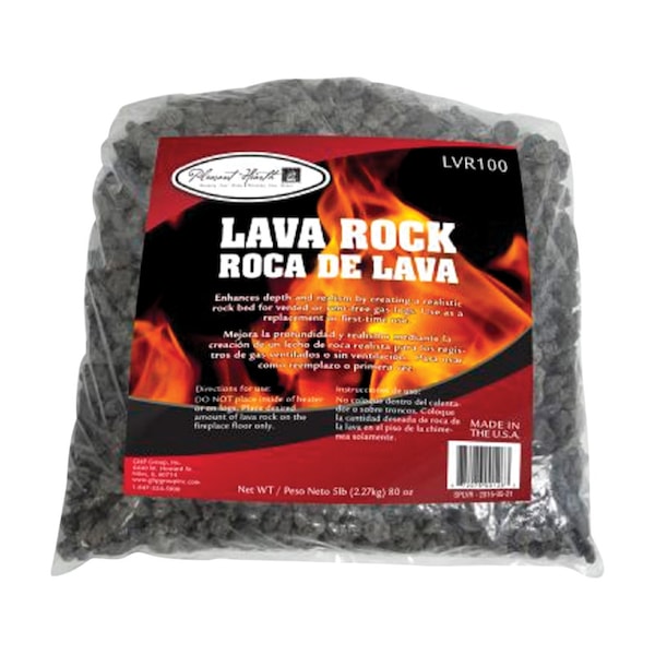 Ghp Pleasant Hearth Lava Rock 1 hr 5 lb - LVR100