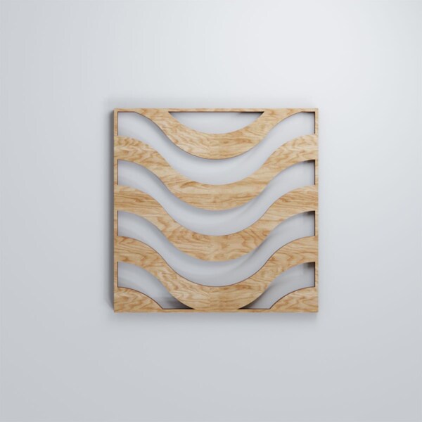 Ekena Millwork Extra Small Parker Decorative Fretwork Wood Wall Panels, Red Oak, 7 3/8"W x 7 3/8"H x 3/8"T - WALW08X08X0375PKRRO