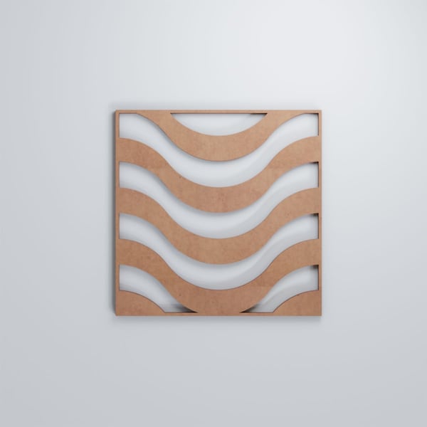 Ekena Millwork Small Parker Decorative Fretwork Wood Wall Panels, Wood (Paint Grade), 11 3/8"W x 11 3/8"H x 3/8"T - WALW12X12X0375PKRMF