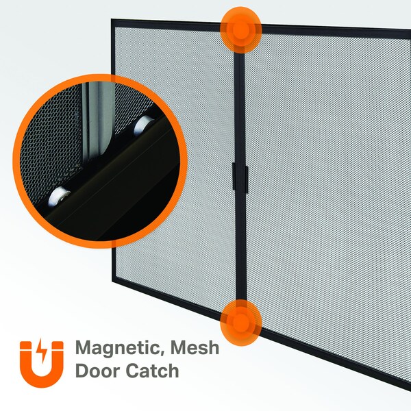 Fireplace Glass Doors Axel Large Glass Door - AX-1302