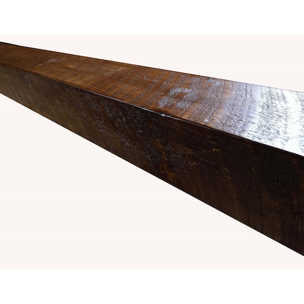 Creative Hardwoods Rustic Rough Sawn Barn Beam Mantel 8Hx8Dx72L Finished - 8872F