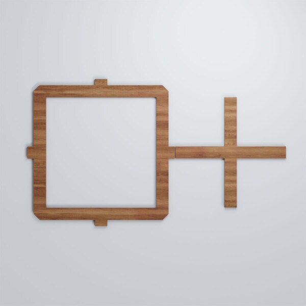 Ekena Millwork Large Carlisle Decorative Fretwork Wood Wall Panels, Walnut, 40 7/8"W x 23 3/8"H x 3/8"T - WALW24X24X0375CARWA
