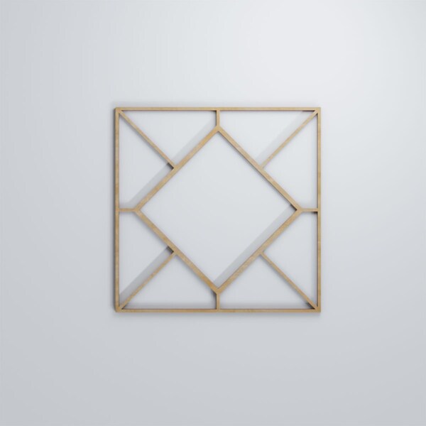 Ekena Millwork Medium Hudson Decorative Fretwork Wood Wall Panels, Birch, 15 3/8"W x 15 3/8"H x 3/8"T - WALW16X16X0375HSNBI