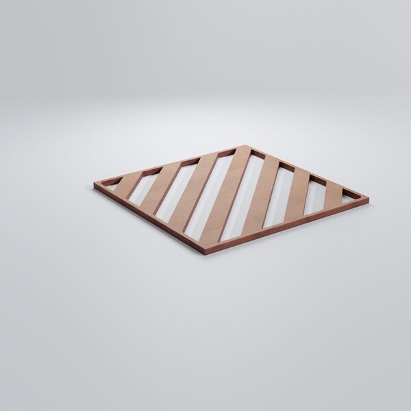 Ekena Millwork Small Rothwell Decorative Fretwork Wood Wall Panels, Wood (Paint Grade), 11 3/8"W x 11 3/8"H x 3/8"T - WALW12X12X0375RTWMF