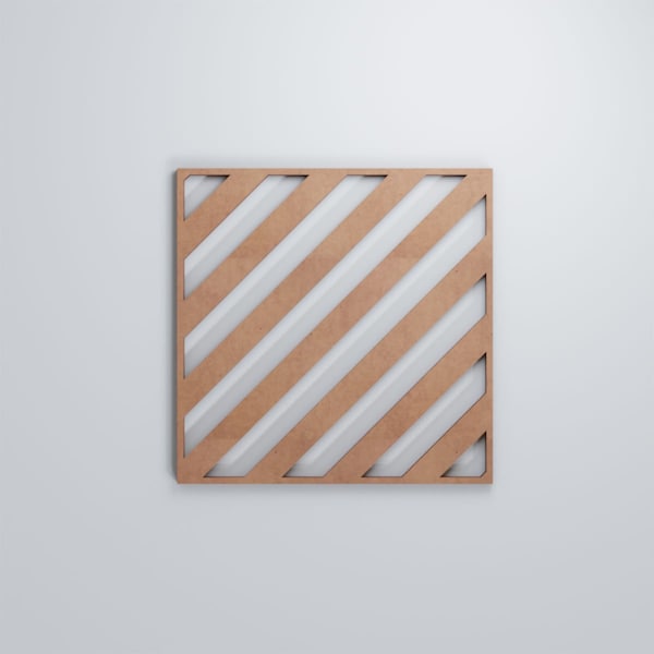 Ekena Millwork Small Rothwell Decorative Fretwork Wood Wall Panels, Wood (Paint Grade), 11 3/8"W x 11 3/8"H x 3/8"T - WALW12X12X0375RTWMF