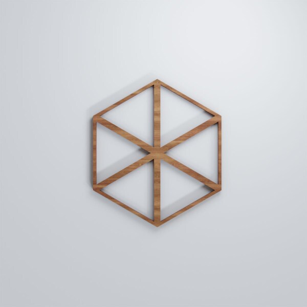 Ekena Millwork Extra Small Pendleton Decorative Fretwork Wood Wall Panels, Walnut, 7 3/8"W x 8 1/2"H x 3/8"T - WALW08X08X0375PENWA