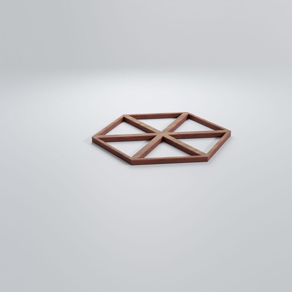 Ekena Millwork Extra Small Pendleton Decorative Fretwork Wood Wall Panels, Walnut, 7 3/8"W x 8 1/2"H x 3/8"T - WALW08X08X0375PENWA