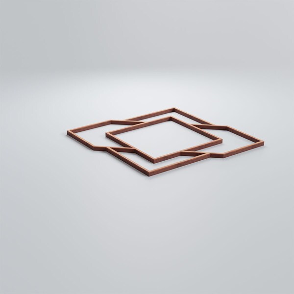 Ekena Millwork Small Monument Decorative Fretwork Wood Wall Panels, Cherry, 11 3/8"W x 11 3/8"H x 3/8"T - WALW12X12X0375MMTCH