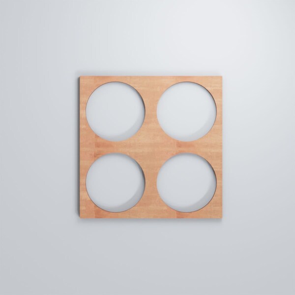 Ekena Millwork Small Wembley Decorative Fretwork Wood Wall Panels, Cherry, 11 3/8"W x 11 3/8"H x 3/8"T - WALW12X12X0375WEMCH