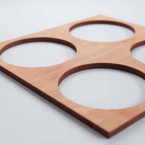 Ekena Millwork Small Wembley Decorative Fretwork Wood Wall Panels, Cherry, 11 3/8"W x 11 3/8"H x 3/8"T - WALW12X12X0375WEMCH