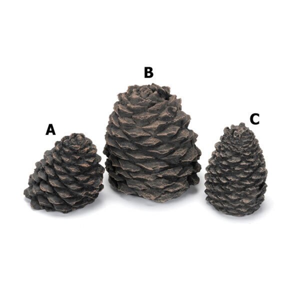 Integra Miltex Hargrove Manufacturing 1203BX Hargrove Small Slanted Ceramic Pine Cone For Gas Logs 3.5 Inch h - CD62290