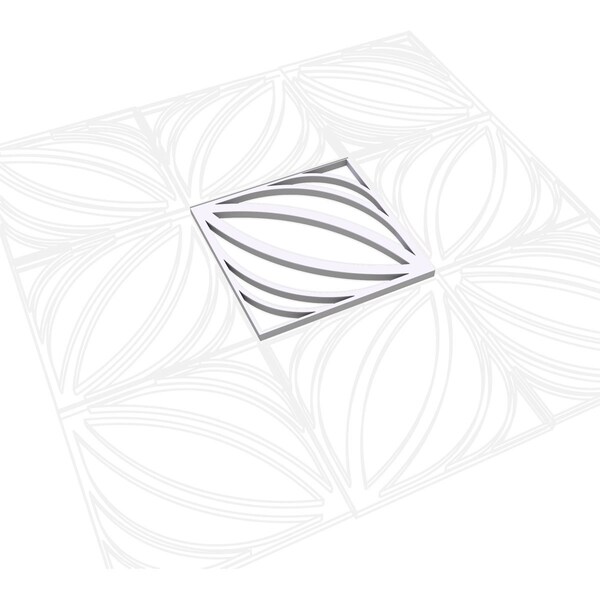 Ekena Millwork Extra Small Otis Decorative Fretwork Wall Panels in Architectural PVC, 7 3/8"W x 7 3/8"H x 3/8"T - WALP08X08OTS