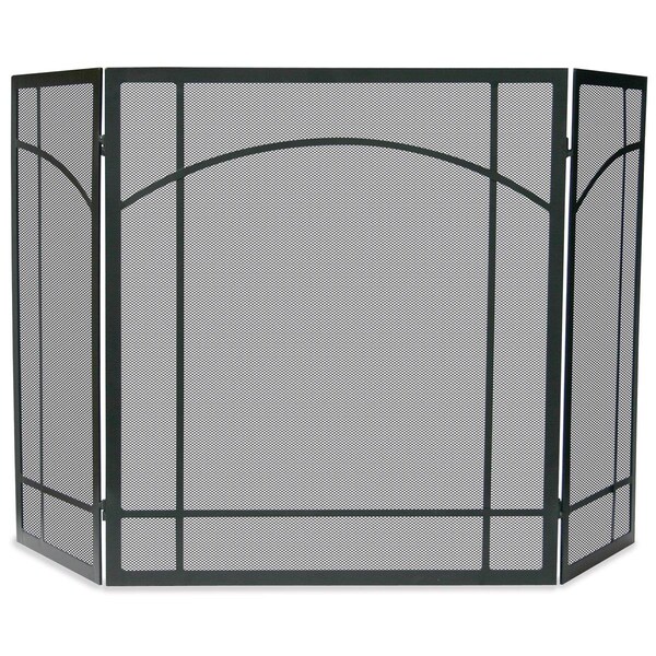 Blueprints 3 Fold Black Wrought Iron Mission Screen - BL2674785