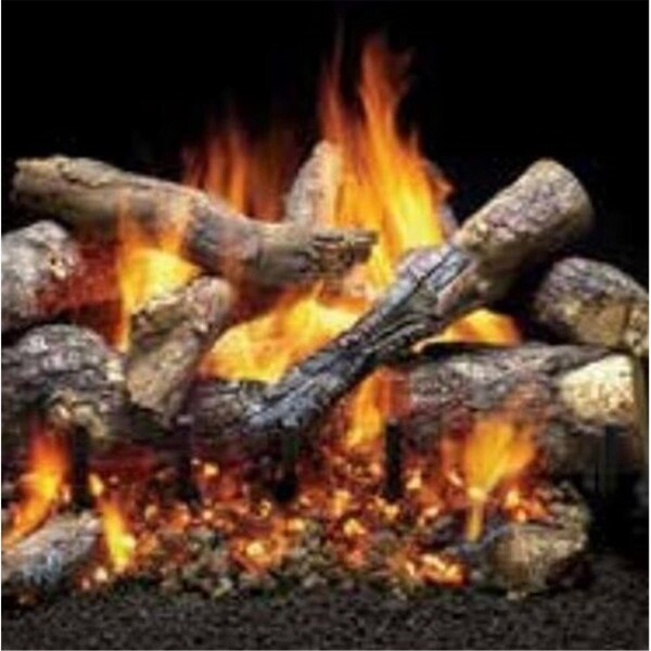 Majestic Pet Majestic  24 in. Grand Oak Gas Log Set with Refractory Cement Construction - 11 Piece - GO24