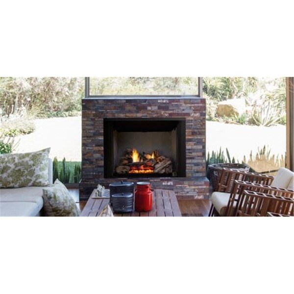 Monessen 18 in. Burncrete Hybrid Moxie Burner Log Set with Glow Getter - 8 Piece - MX18-H