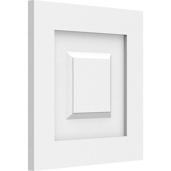 Ekena Millwork Harrison Raised Panel Decorative Wall Panel, 12"W x 12"H x 5/8"P - WALP12X12X062HAR