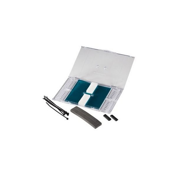 Bandeja de empalme de fusión para 12, diseño transparente apilable, con tapa abatible - FST2-F012