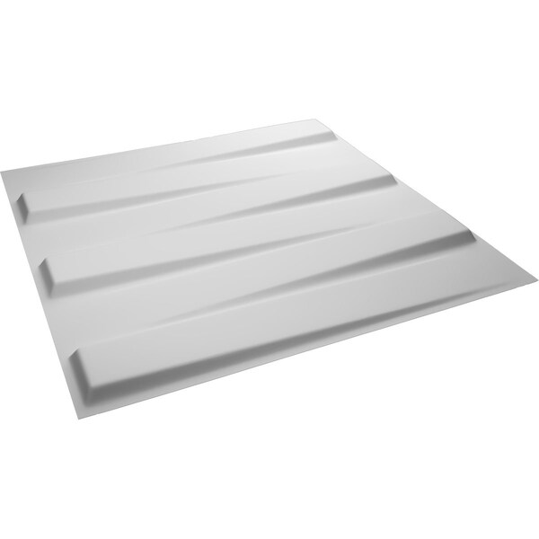 Ekena Millwork 19 5/8in. W x 19 5/8in. H Keyes EnduraWall Decorative 3D Wall Panel Covers, Total 32.1 Sq. Ft., 12PK - WP20X20KYWH-CASE-12