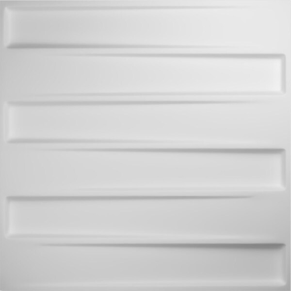 Ekena Millwork 19 5/8in. W x 19 5/8in. H Keyes EnduraWall Decorative 3D Wall Panel Covers, Total 32.1 Sq. Ft., 12PK - WP20X20KYWH-CASE-12