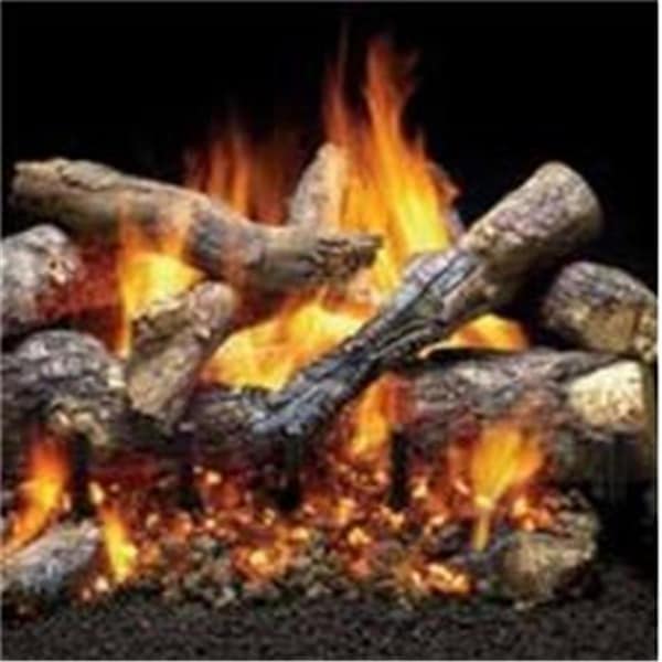 Monessen 30 in. 3T Refractory Cement Construction Log Set, Grand Oak - 12 Piece - GO330