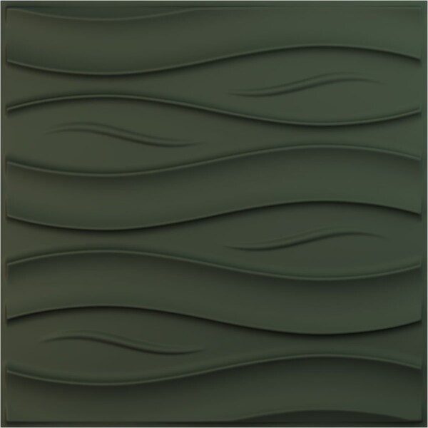 Ekena Millwork 19 5/8in. W x 19 5/8in. H Swell EnduraWall Decorative 3D Wall Panel, Total 32.04 Sq. Ft., 12PK - WP20X20SSGHC-CASE-12