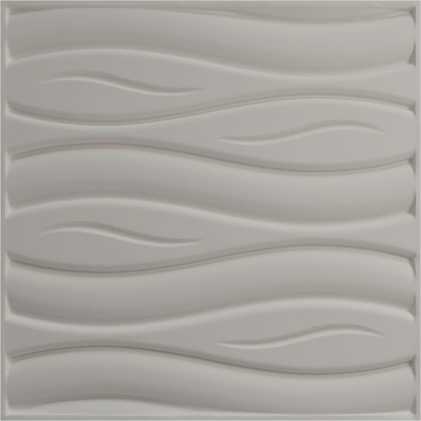 Ekena Millwork 19 5/8in. W x 19 5/8in. H Swell EnduraWall Decorative 3D Wall Panel, Total 32.04 Sq. Ft., 12PK - WP20X20SSGHC-CASE-12