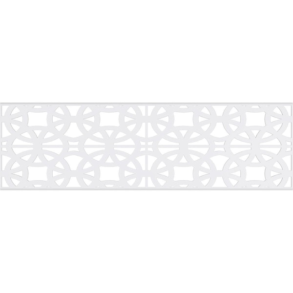 Ekena Millwork Set of Four Panels for 94 1/2"W x 28 1/4"H Brownsville Fretwork Wainscot Wall Paneling - WPKP14X01X47BNE