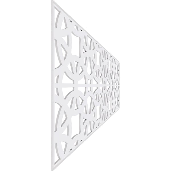 Ekena Millwork Set of Four Panels for 94 1/2"W x 28 1/4"H Brownsville Fretwork Wainscot Wall Paneling - WPKP14X01X47BNE
