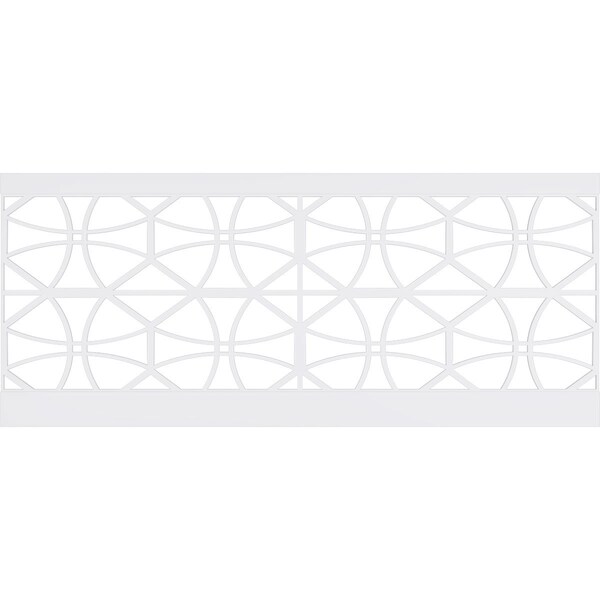Ekena Millwork 40"H x 94 1/2"W Haswell PVC Wainscot Paneling Kit - WPK40X94HWL