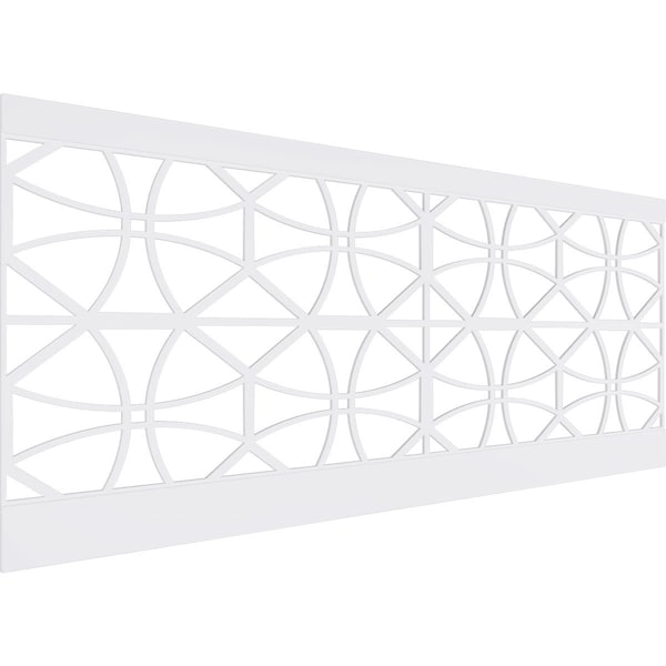Ekena Millwork 40"H x 94 1/2"W Haswell PVC Wainscot Paneling Kit - WPK40X94HWL
