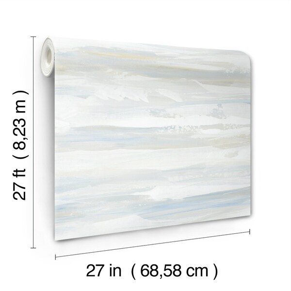 York Wallcoverings On The Horizon Blue and Yellow Wallpaper - AG2010