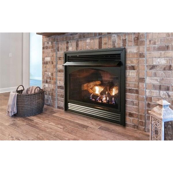 Mobiliario 32 in. Millivolt Vail Vent Free Gas Fireplace with Blower, Natural Gas - MO2940368