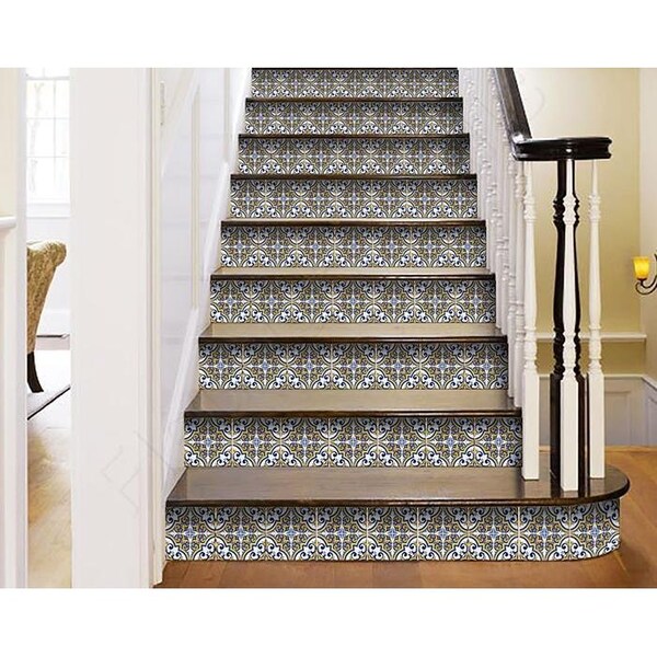 Homeroots 6 x 6 in. Neutral Yellow Gina Peel & Stick Removable Tiles - 400182