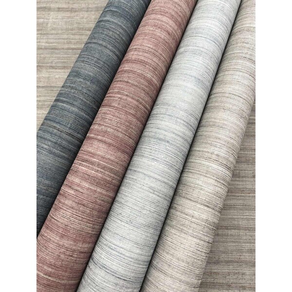 York Wallcoverings Tasar Silk Purple Wallpaper - ND3075N