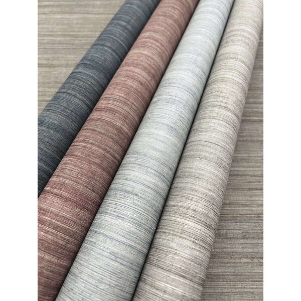 York Wallcoverings Tasar Silk Purple Wallpaper - ND3075N