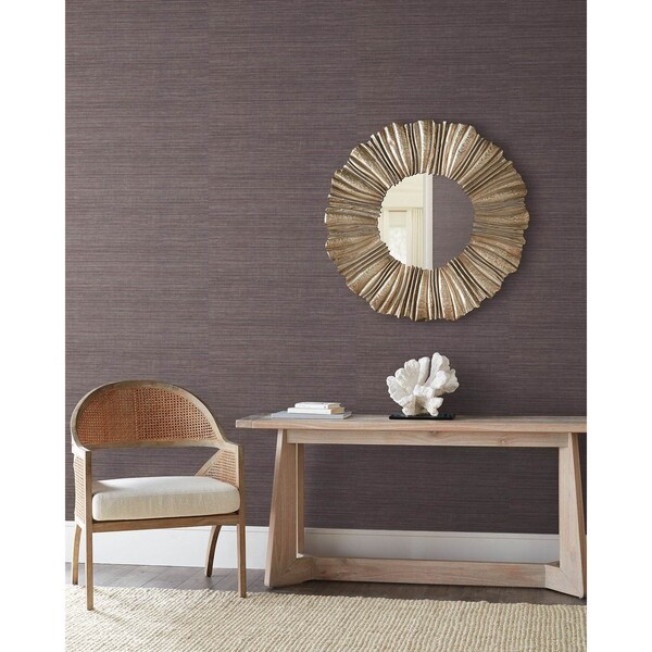 York Wallcoverings Tasar Silk Purple Wallpaper - ND3075N