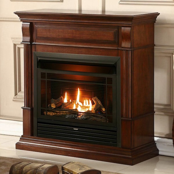 Duluth Forge Dual Fuel Ventless Gas Fireplace - 26,000 Btu, T-Stat Control - DFS-300T-2AC