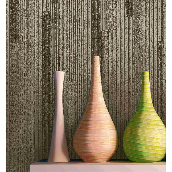 York Wallcoverings Vertical Plumb Charcoal Metallic Wallpaper - NV5500
