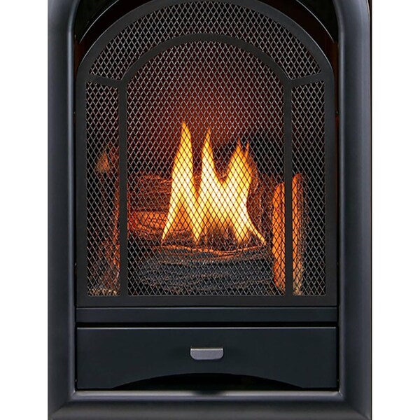 Procom Heating Dual Fuel Vent Free Gas Fireplace System, 15,000 BTU, T-Stat Control, Chocolate Finish - PCS150T-CH