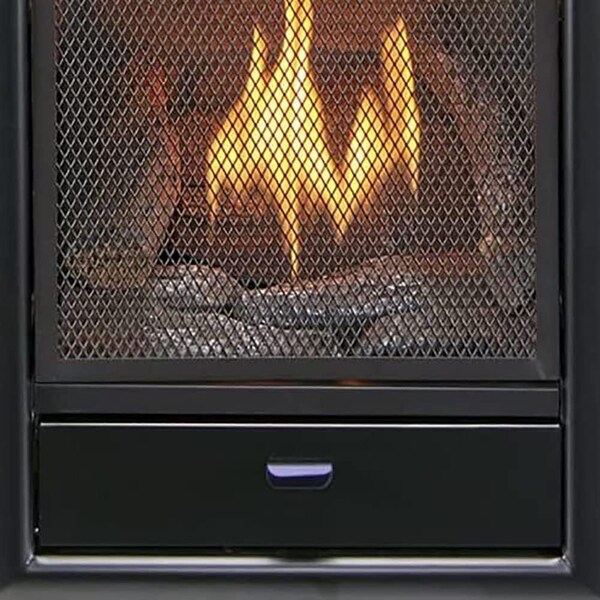 Procom Heating Dual Fuel Vent Free Gas Fireplace System, 15,000 BTU, T-Stat Control, Apple Spice Finish - PCS150T-AS