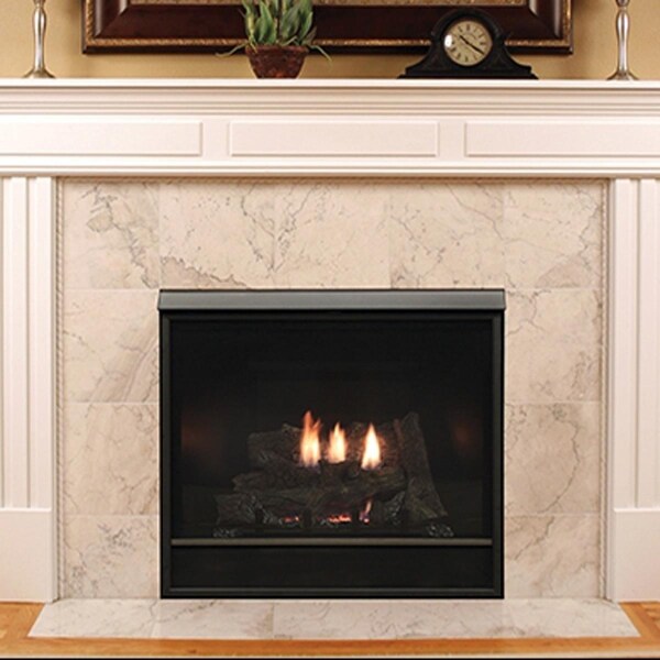 Empire Deluxe Clean Face Direct-Vent Gas Fireplace Ceramic Fiber Log Set - DVCD36FP70N