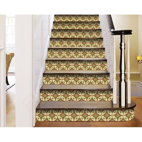 Homeroots 7 x 7 in. Gloria Yellow Removable Peel & Stick Tiles - 400353