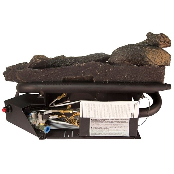 Kozy World GLD2465R Gas Log Set, 13 in L, 24 in W - GLD2470R/GLD2466R