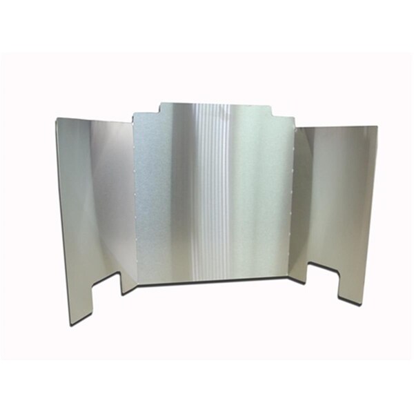 Cunningham Gas Products Real Fyre  24 in. Contemporary Fireback - Satin Stainless - FBC24